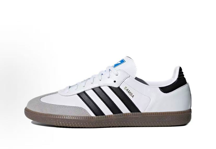 adidas Originals SAMBA Classic Retro Toe-Cap Soft Upper Comfortable Low-Top German Training Shoes Unisex Black White Grey